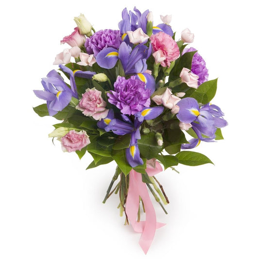 Bouquet con sfumature lilla