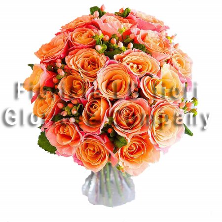 Bouquet di Rose colore autunnale